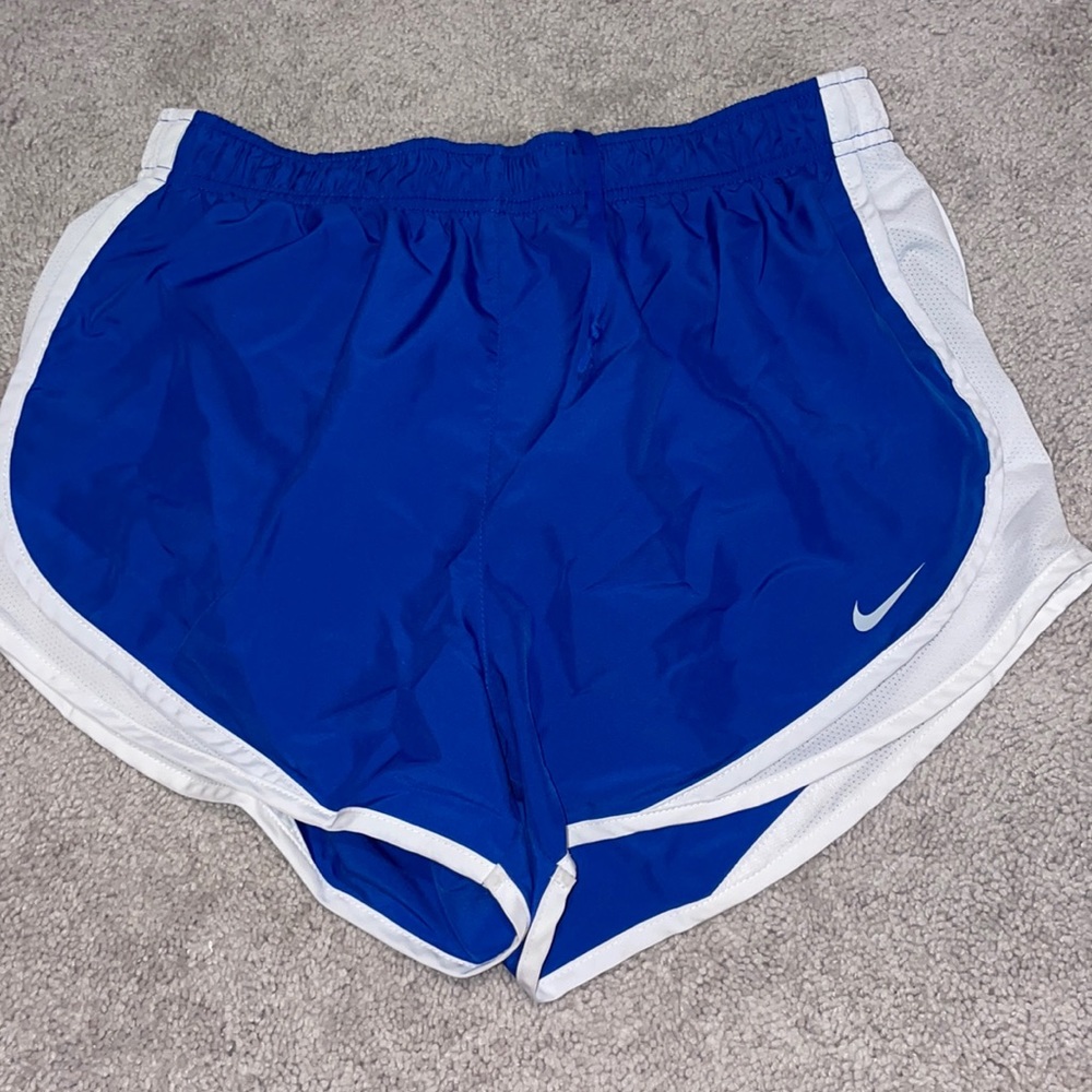 Blue Nike shorts